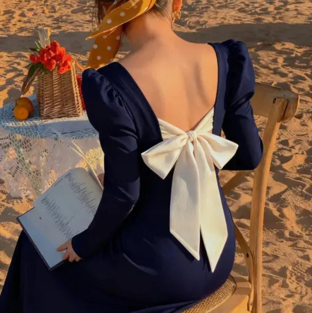 Blue Bow Dress
